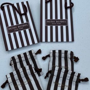 Henri Bendel gift bags and jewelry bag pouch